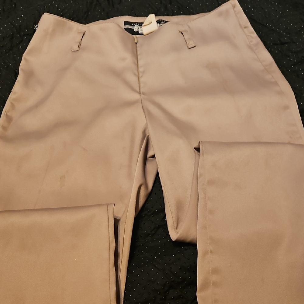 Tyte Jeans Women's Tan Trousers Split Leg at The Bottom.